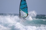 8 Beaufort windsurfing at El Cabezo in El Medano