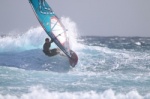 8 Beaufort windsurfing at El Cabezo in El Medano