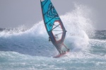 8 Beaufort windsurfing at El Cabezo in El Medano