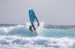 8 Beaufort windsurfing at El Cabezo in El Medano