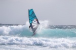 8 Beaufort windsurfing at El Cabezo in El Medano