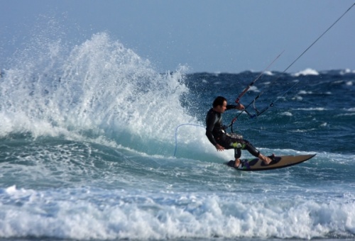 Kitesurfing - Harbour Wall 06-02-2012