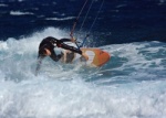 Kitesurfing in El Medano Harbour Wall Muelle 03-12-2012