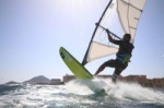Light wind wave windsurfing at El Cabezo in El Medano Tenerife 13-03-2019