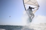 Light wind wave windsurfing at El Cabezo in El Medano Tenerife 13-03-2019