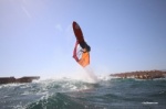 Light wind wave windsurfing at El Cabezo in El Medano Tenerife 13-03-2019