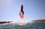 Light wind wave windsurfing at El Cabezo in El Medano Tenerife 13-03-2019