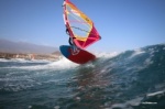 Light wind wave windsurfing at El Cabezo in El Medano Tenerife 13-03-2019