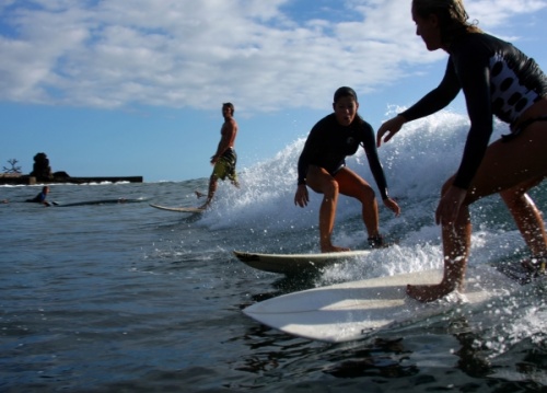 Surfing and bodyboarding in Las Americas Derecha Izquierda Tenerife