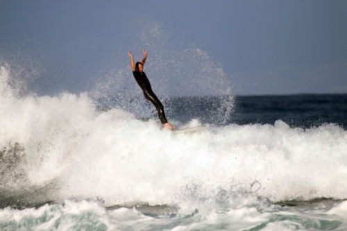 Surfing in Las Americas Derecha izquierda surf 07-01-2018