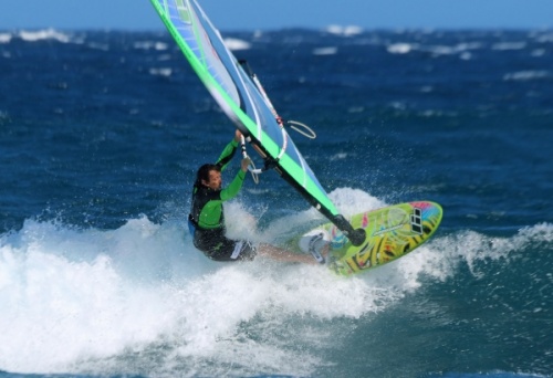 Valter Scotto windsurfing at El Cabezo with 99 NoveNove board 22-03-2014
