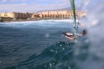 Wave windsurfing at El Cabezo in El Medano 23-11-2015