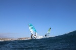 Wave windsurfing at El Cabezo in El Medano Tenerife 02-02-2019