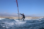 Wave windsurfing at El Cabezo in El Medano Tenerife 02-02-2019