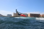 Wave windsurfing at El Cabezo in El Medano Tenerife 02-02-2019