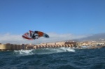 Wave windsurfing at El Cabezo in El Medano Tenerife 02-02-2019