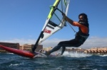 Wave windsurfing at El Cabezo in El Medano Tenerife 02-02-2019