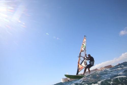 Wave windsurfing at El Cabezo in El Medano Tenerife 03-11-2020
