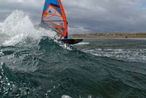 West wind at Playa Sur in El Medano Tenerife