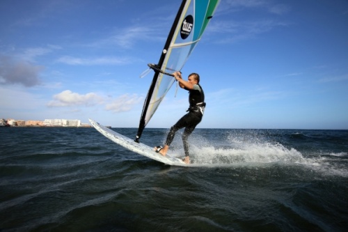 Windsurfing at Paya Sur in El Medano 01-04-2014