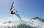 Windsurfing at Playa Sur in El Medano Tenerife 25-01-2014 Sparky