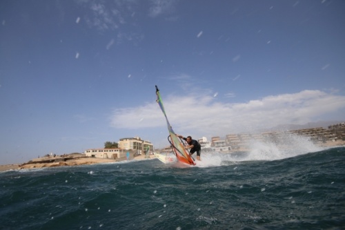 Windsurfing at TWS Playa Sur in El Medano Tenerife 16-09-2017