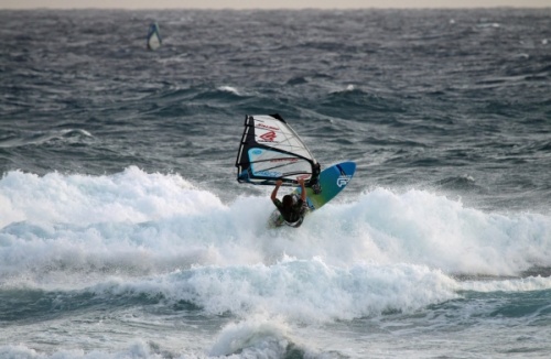 Windsurfing in El Medano Tenerife 01-01-2015