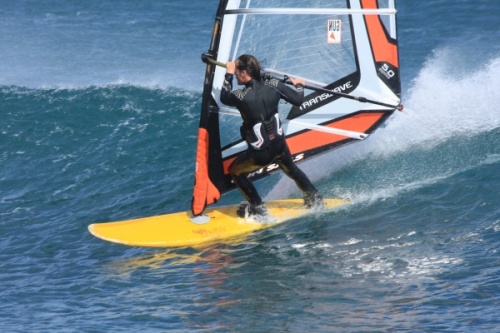 Windsurfing Playa Sur, South Bay in El Medano
