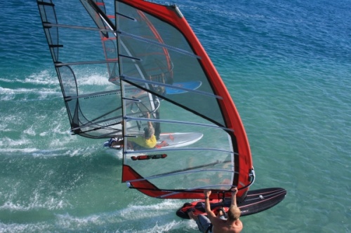 Windsurfing race