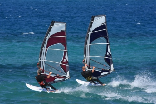 Windsurfing speed and race sailing