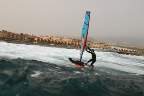 Wave ripping at El Cabezo in El Medano Tenerife 11-01-2015