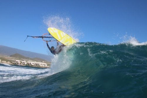 Wave windsurfing at El Cabezo in El Medano 23-11-2015