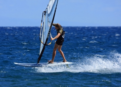 Windsurfing and kitesurfing in El Medano South Bay 23-10-2012