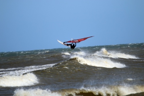 Windsurfing in Leba Poland 12-04-2015